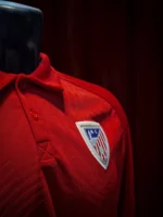 Moghreb Atlético Tetuán red polo shirt