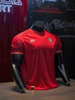 T-shirt Supporters Maroc Bordeaux Foncé – Performance & Élégance | CombaSport