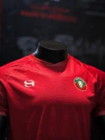 T-shirt Supporters Maroc Bordeaux Foncé – Performance & Élégance | CombaSport