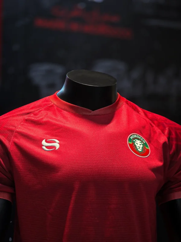 T-shirt Supporters Maroc Bordeaux Foncé – Performance & Élégance | CombaSport