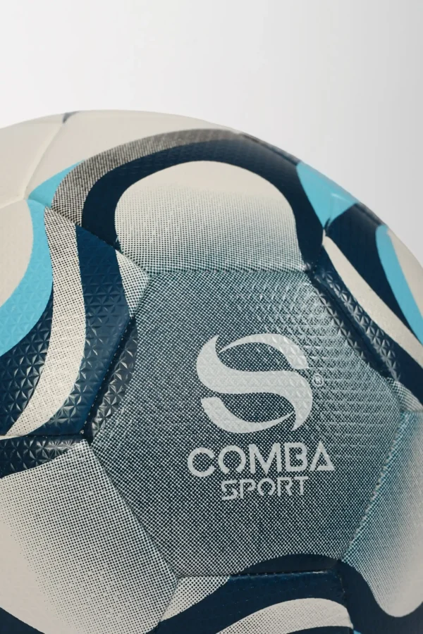 Ballon de Football Officiel Comba Sport – Blanc, Bleu Nuit & Bleu Ciel
