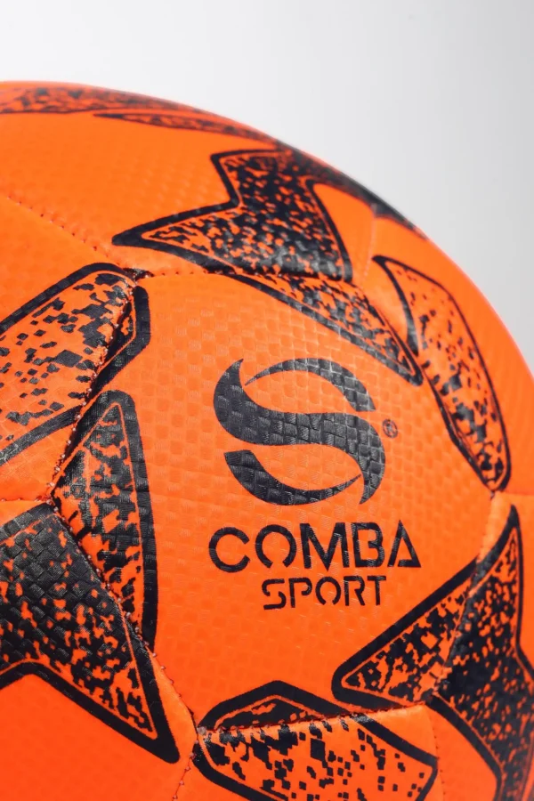 Ballon de Football Officiel Comba Sport – Orange Fluorescent & Noir
