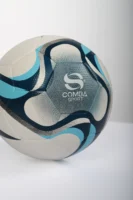 Ballon de Football Officiel Comba Sport – Blanc, Bleu Nuit & Bleu Ciel