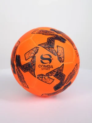 Ballon de Football Officiel Comba Sport – Orange Fluorescent & Noir