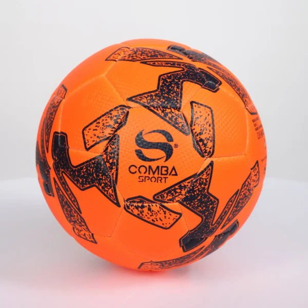 Ballon de Football Officiel Comba Sport – Orange Fluorescent & Noir