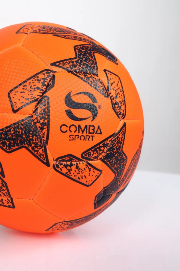 Ballon de Football Officiel Comba Sport – Orange Fluorescent & Noir