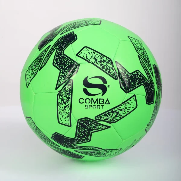 Ballon de Football Officiel Comba Sport – Vert Fluorescent & Noir