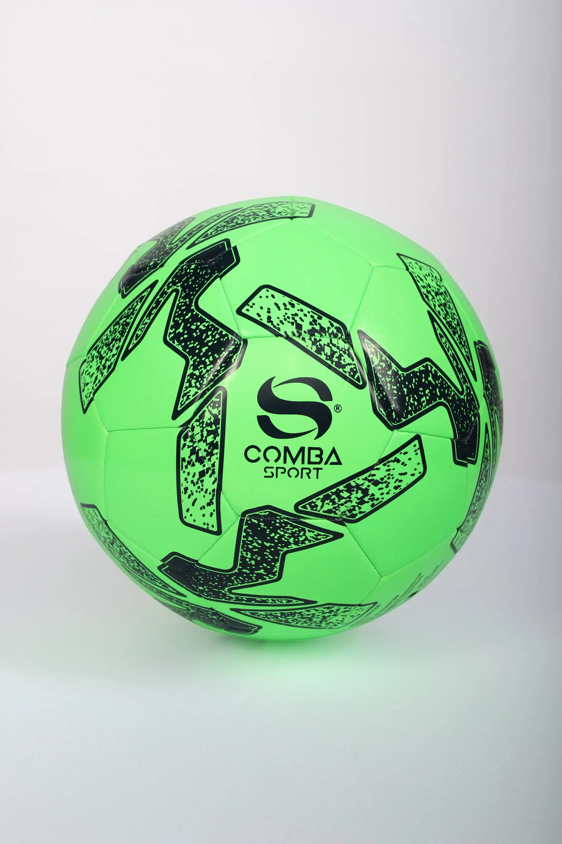 Ballon de Football Officiel Comba Sport – Vert Fluorescent & Noir