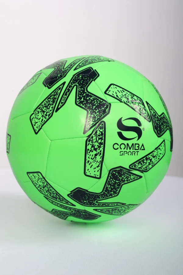 Ballon de Football Officiel Comba Sport – Vert Fluorescent & Noir