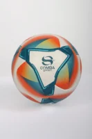Ballon de Football Officiel Comba Sport – Blanc, Orange & Vert Canard