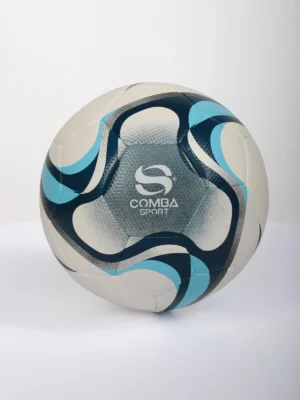 Ballon de Football Officiel Comba Sport – Blanc, Bleu Nuit & Bleu Ciel