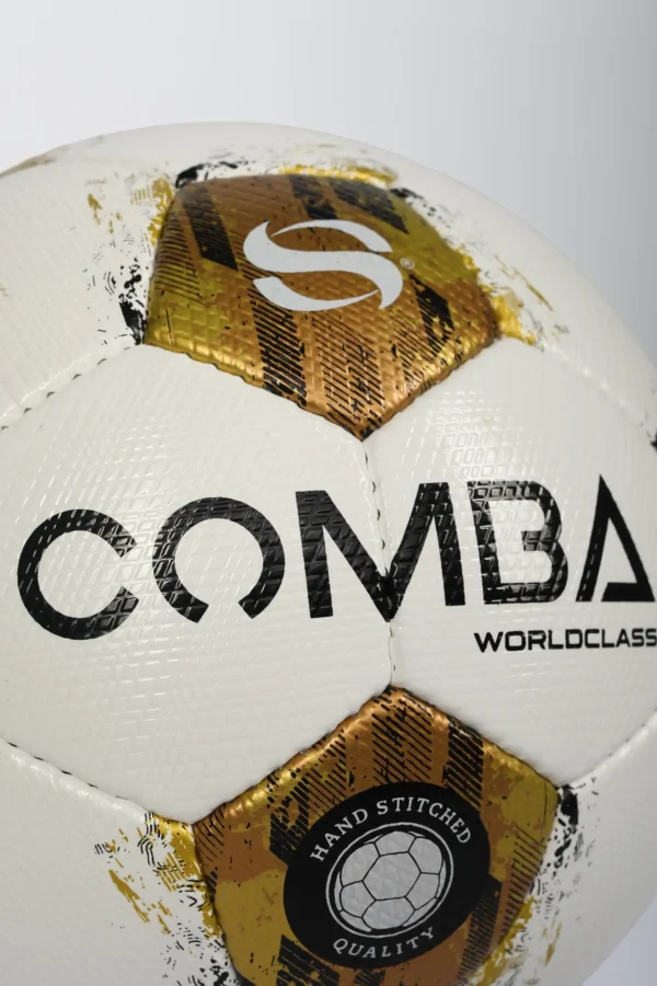 Ballon de Football Premium Comba Sport Worldclass – Blanc & Or