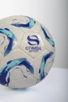 Ballon de Football Officiel Comba Sport – Blanc, Bleu & Turquoise