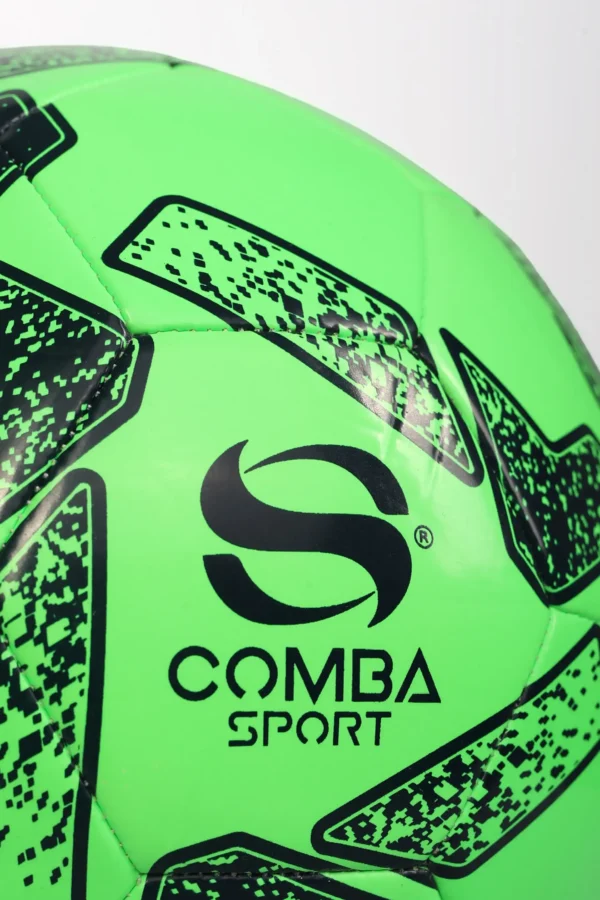 Ballon de Football Officiel Comba Sport – Vert Fluorescent & Noir