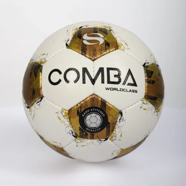 Ballon de Football Premium Comba Sport Worldclass – Blanc & Or