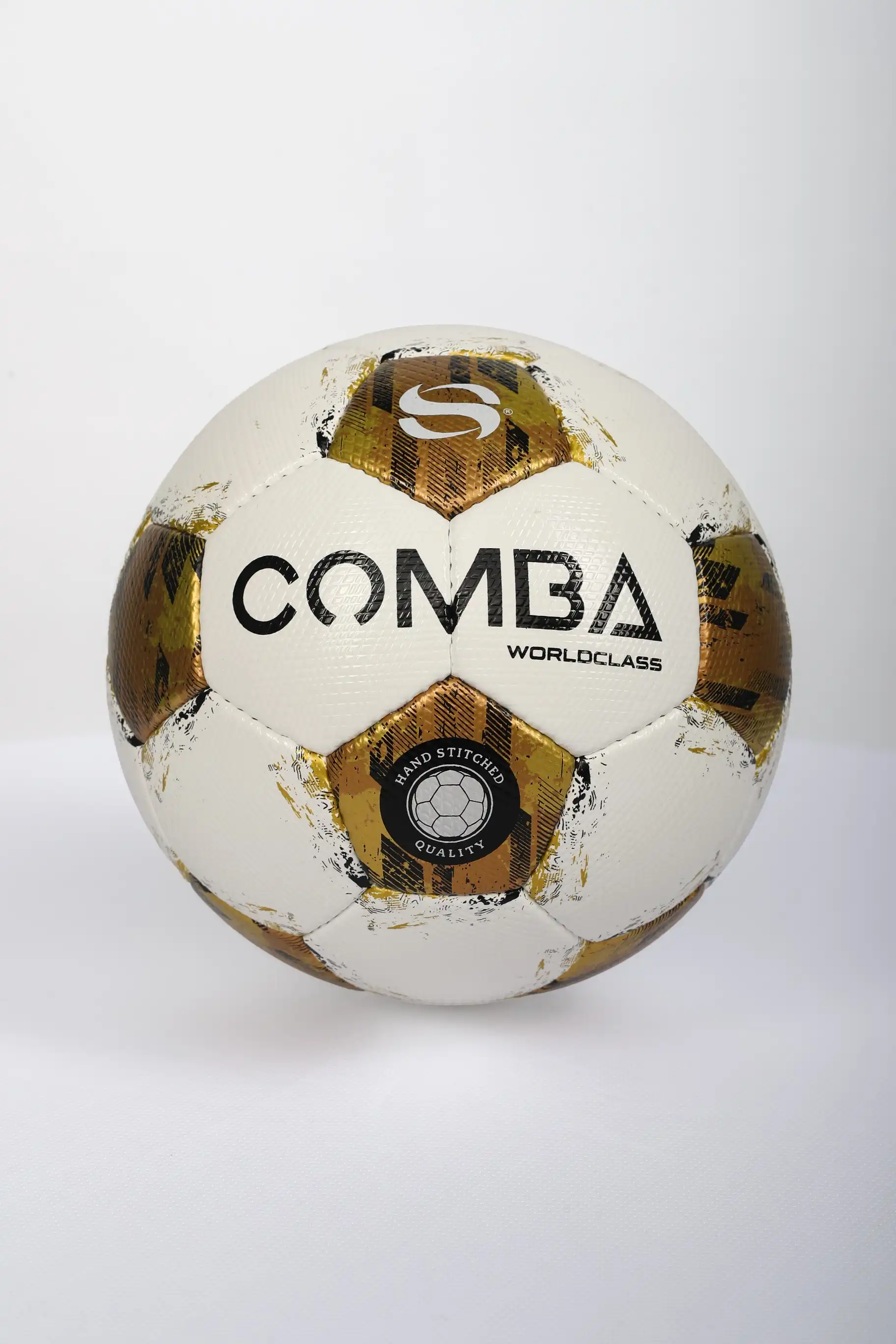 Ballon de Football Premium Comba Sport Worldclass – Blanc & Or