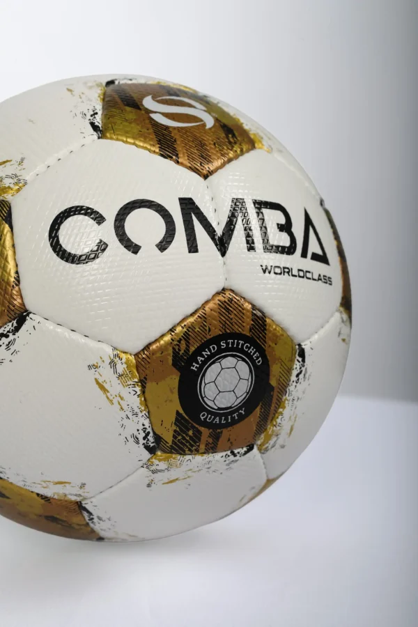 Ballon de Football Premium Comba Sport Worldclass – Blanc & Or