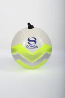 Ballon d'Entraînement Technique Comba Sport – Blanc, Vert Lime & Gris
