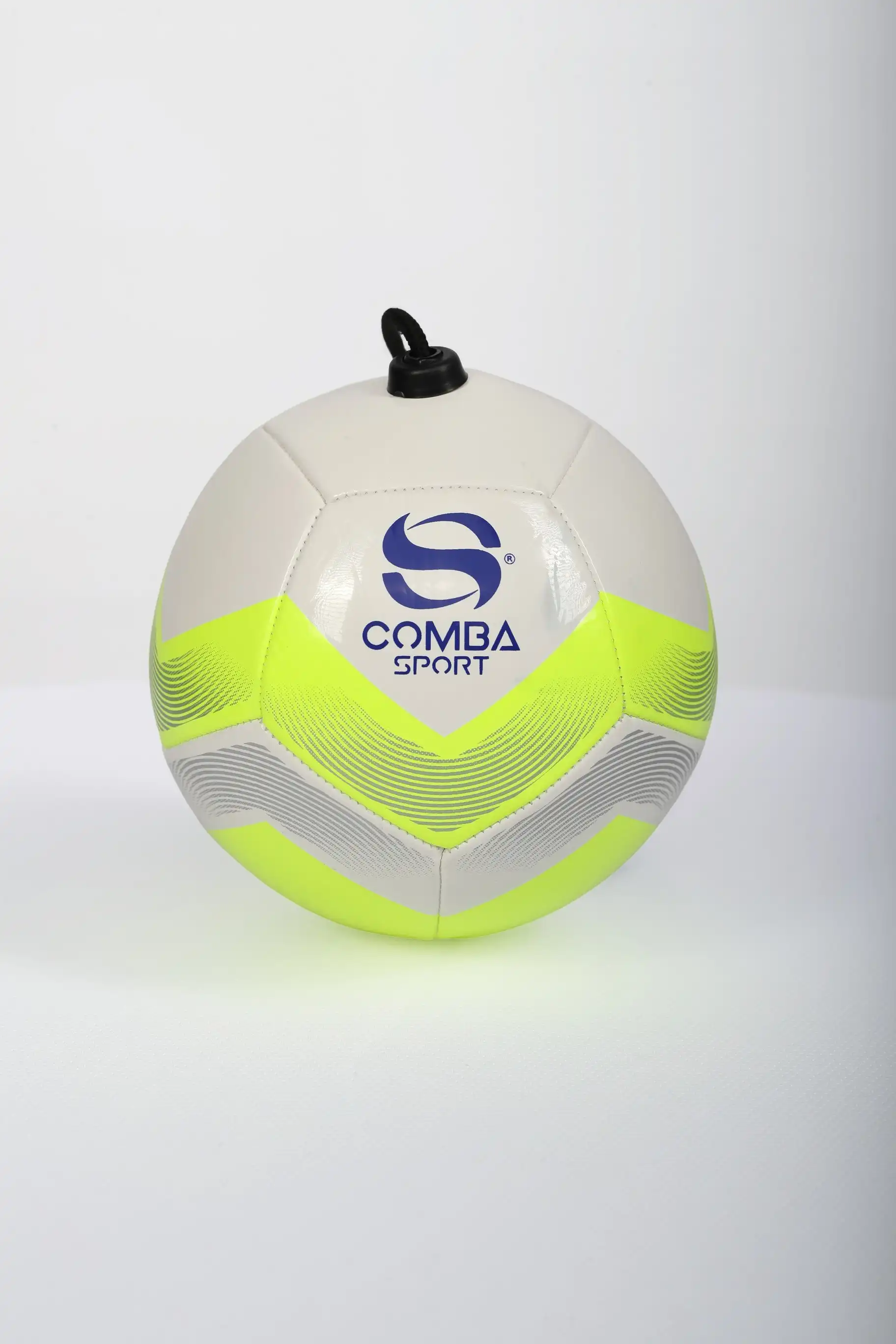 Ballon d’Entraînement Technique Comba Sport – Blanc, Vert Lime & Gris