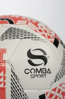 Ballon de Football Officiel Comba Sport – Blanc, Rouge & Noir