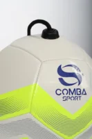 Ballon d'Entraînement Technique Comba Sport – Blanc, Vert Lime & Gris