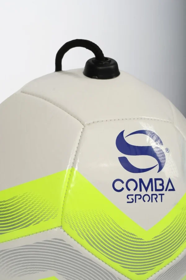 Ballon d'Entraînement Technique Comba Sport – Blanc, Vert Lime & Gris
